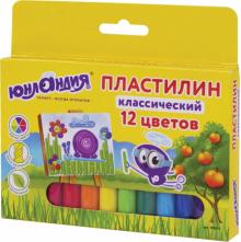 Пластилин 12 цветов "ЮНЛАНДИК-ЖИВОПИСЕЦ" (105029)