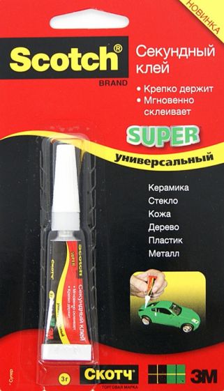 Клей Scotch секундный 1 штука Клей Scotch секундный 1 штука