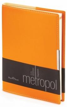 Ежедневник недатированный "Metropol" (А5, оранжевый) (3-491/04) Ежедневник недатированный "Metropol" (А5, оранжевый) (3-491/04)
