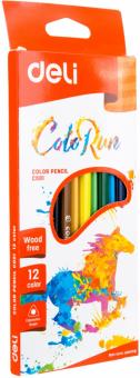 Карандаши "ColorRun" (12 цветов, трехгранные) (EC00100)