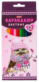Карандаши цветные "Мягкие и пушистые" (12 цветов) (BKc_12760)