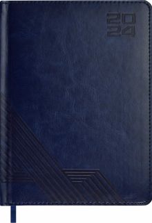 Ежедневник датированный на 2024 год Сариф, синий, А6+, 176 листов