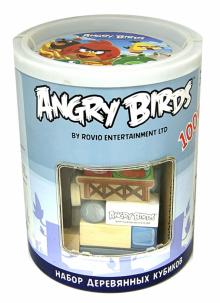 Набор деревянных кубиков "Angry Birds" в банке. 100 штук. (Т56247) Набор деревянных кубиков "Angry Birds" в банке. 100 штук. (Т56247)