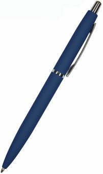 Ручка шариковая автоматическая San Remo, синяя, цвет корпуса ярко-синий, в футляре, 1 мм