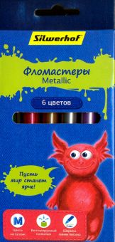 Фломастеры Metallic "Джинсовая коллекция" (6 цветов) (867212-06)