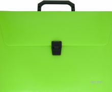 Портфель 1 отделение A4 пластик, зеленый неон (322715-01)