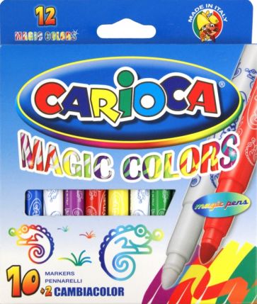 Фломастеры магические "Carioca" 10 цветных + 2 магических (41418) Фломастеры магические "Carioca" 10 цветных + 2 магических (41418)