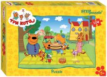 Step Puzzle-104 "Три кота" (82156)