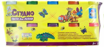 Тесто для лепки "Студио" 10 цветов (Т54856) Тесто для лепки "Студио" 10 цветов (Т54856)