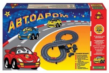 Автодром 239см (8-ка, пульт с реостатом) (Т80439) Автодром 239см (8-ка, пульт с реостатом) (Т80439)