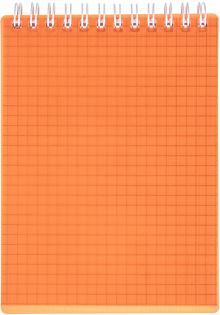 Блокнот Line Neon Оранжевый, 80 листов, А6, клетка