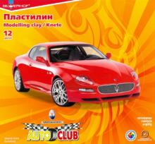 Пластилин 12 цветов "Auto Club" (951145-26) Пластилин 12 цветов "Auto Club" (951145-26)