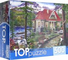 Puzzle-500 "ЧУДЕСНЫЙ ДОМИК В ГОРАХ" (ХТП500-5729)