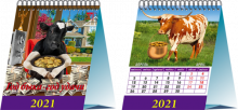 Календарь настольный на 2021 год "Год быка - год удачи" (10102)