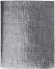 Тетрадь общая "Бумвинил. METALLIC. Серебро" (96 листов, А5, клетка) (96Т5бвВ1)