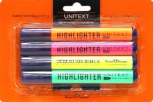 Текстовыделитель, 4 цвета "UniTex" (22-0019)