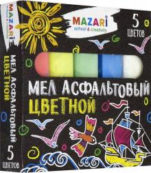 Мел цветной (5 цветов) асфальтовый (M-9006)