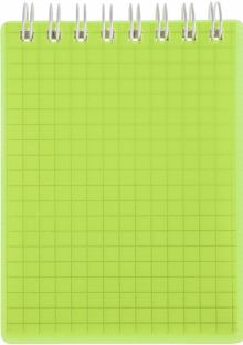 Блокнот LINE NEON Зеленый, 80 листов, А7, клетка