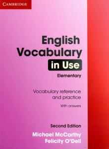McCarthy, O`Dell - English Vocabulary in Use: Elementary обложка книги McCarthy, O`Dell - English Vocabulary in Use: Elementary обложка книги