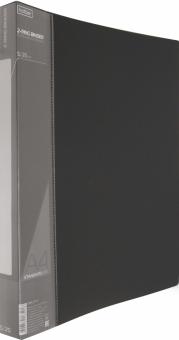 Папка на 2 кольцах, пластиковая STANDARDLlINE 2-RING BINDER, черная (2AB4_00101)