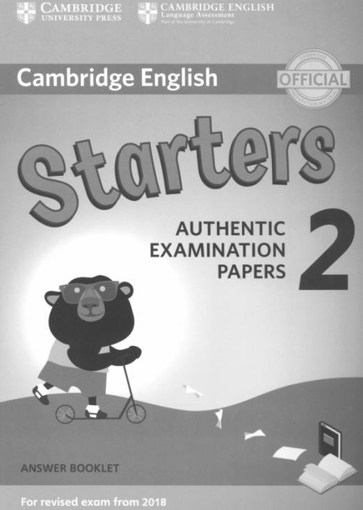 Starters 2 Authentic Examination Papers Answer Booklet  Ответы - 1