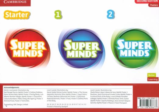 Super Minds (2nd Edition) Starter 1–2 Poster Pack / Набор постеров - 1