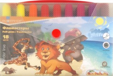 Фломастеры со штампами "Zanzibar" 18 штук (861832-08) Фломастеры со штампами "Zanzibar" 18 штук (861832-08)