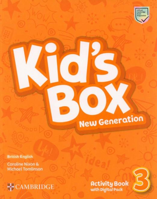 Kid's Box New Generation 3 Activity Book with Digital Pack Рабочая тетрадь с онлайн кодом - 1