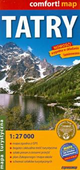 Татры. Карта. Tatry 1:27 000 обложка книги Татры. Карта. Tatry 1:27 000 обложка книги