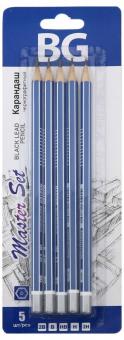 Набор карандашей чернографитных шестигранных "MASTER SET" 5 штук (KR 4633) Набор карандашей чернографитных шестигранных "MASTER SET" 5 штук (KR 4633)