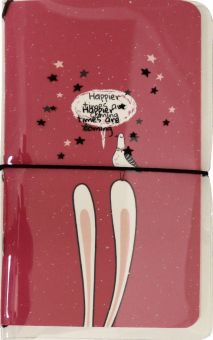 Записная книжка 32 листа, 10,8*17,5 см, Bunny,пластиковая обложка (N2346)