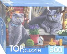 TOPpuzzle-500 "Два британских кота" (ХТП500-4214)