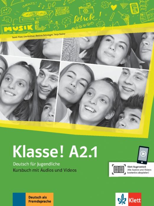 Klasse! A2.1 Kursbuch mit Audios und Videos / Учебник + аудио + видео - 1