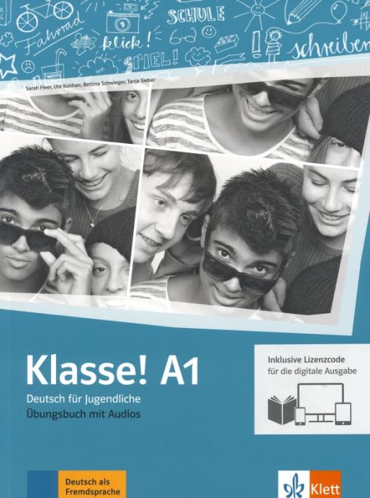 Klasse! A1 Übungsbuch mit Audios inklusive Lizenzcode für das Übungsbuch / Рабочая тетрадь +аудио+ онлайн-код - 1