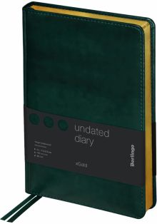 Ежедневник недатированный "xGold", зеленый, А5, 160 листов (UD0_81502)