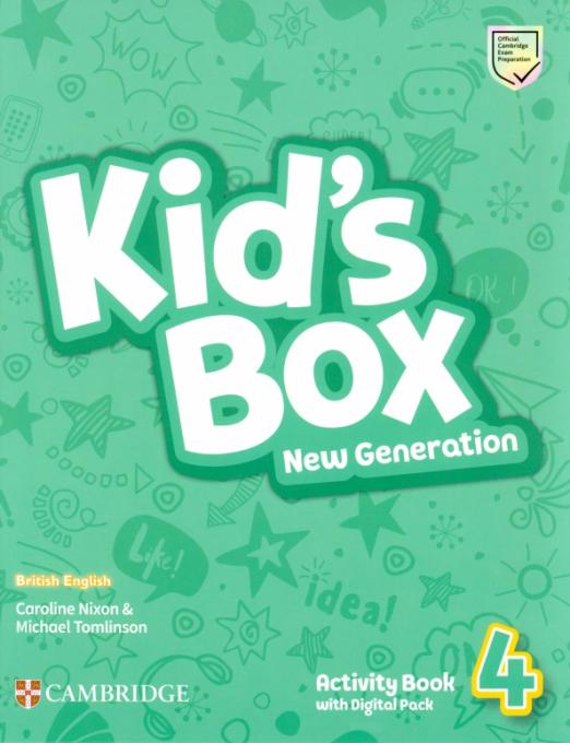 Kid's Box (New Generation) 4 Activity Book with Digital Pack / Рабочая тетрадь с онлайн-кодом - 1
