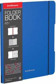 Тетрадь FolderBook, синяя, А5, 48 листов, клетка
