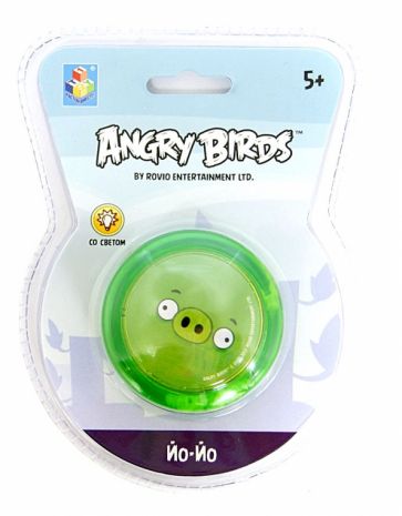 Йо-йо "Зеленая свинья. Angry Birds". Со светом. 60 мм (Т56076) Йо-йо "Зеленая свинья. Angry Birds". Со светом. 60 мм (Т56076)