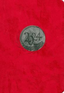 Ежедневник датированный на 2024 год Гонконг-2, красный, А5, 176 листов