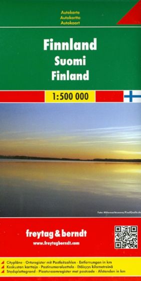 Финляндия. Карта. Finnland 1: 500000 обложка книги Финляндия. Карта. Finnland 1: 500000 обложка книги