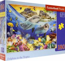 Puzzle-180. Дельфины в тропиках