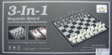 Игра "Шахматы 3 в 1" магнитные в коробке (58810SC) Игра "Шахматы 3 в 1" магнитные в коробке (58810SC)