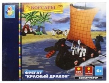Конструктор 500 деталей. "Красный дракон" (Т50147) Конструктор 500 деталей. "Красный дракон" (Т50147)