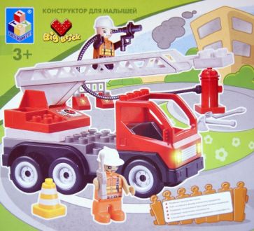 Конструктор Big Brick "Пожарная команда" 21 деталь (Т53533) Конструктор Big Brick "Пожарная команда" 21 деталь (Т53533)