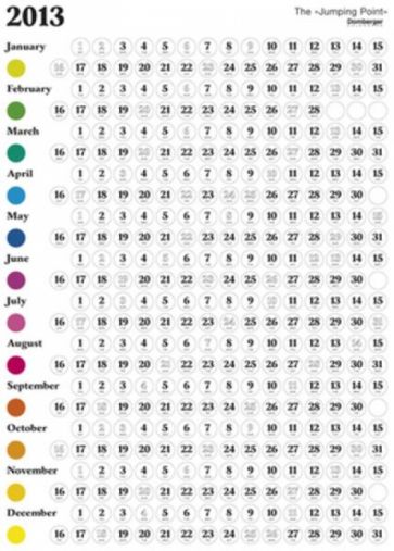 Календарь 2013 Прыгающая точка, белый 76084 Календарь 2013 Прыгающая точка, белый 76084