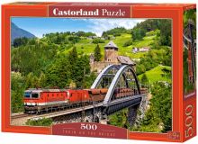 Puzzle-500 Поезд на мосту