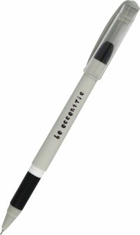 Ручка гелевая Mood. Серый, 0,5 мм., черная