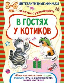 В гостях у котиков. Книжка с наклейками