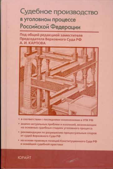Судебное производство в уголовном процессе Российской Федерации обложка книги Судебное производство в уголовном процессе Российской Федерации обложка книги