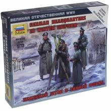 Немецкий штаб в зимней форме 1/72 (6232)
